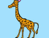 Coloring page Giraffe painted bypedro