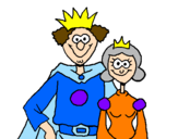 Coloring page King and queen painted bypuccq