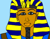 Coloring page Tutankamon painted bylogan