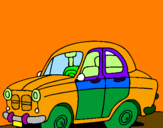 Coloring page City car painted byJESUS