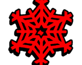 Coloring page Snowflake painted by    nate