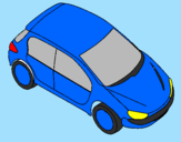 Coloring page Car seen from above painted bycaue