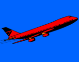 Coloring page Plane in the air painted byprince