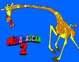 Coloring page Madagascar 2 Melman 2 painted bycolton