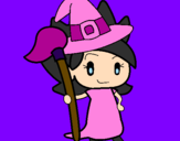 Coloring page Witch Turpentine painted bycaue