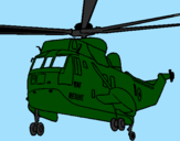 Coloring page Helicopter to the rescue painted byerik peton