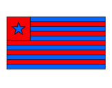 Coloring page Liberia painted byraul