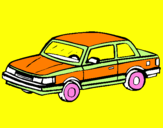 Coloring page Classic car painted by marijana