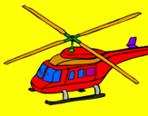 Coloring page Helicopter  painted byjesus