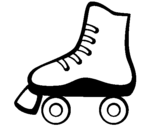 Coloring page Roller skate painted byskate
