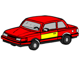 Coloring page Classic car painted byrayomacuin