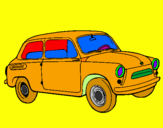Coloring page Classic car painted byjesus