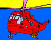 Coloring page Helicopter to the rescue painted byjesus