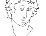 Coloring page Bust of Alexander the Great painted bykrissy 14