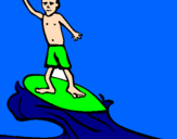 Coloring page Surf painted byengey