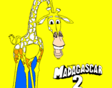 Coloring page Madagascar 2 Melman painted byengey