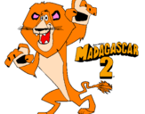 Coloring page Madagascar 2 Alex painted byReed
