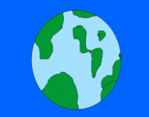 Coloring page Earth painted bySAMUEL