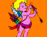 Coloring page Cupid painted bysissy lol