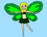 Coloring page Fairy 3 painted byHannah