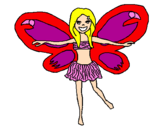 Coloring page Fairy 3 painted byMARIA
