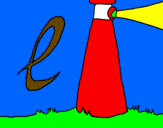 Coloring page Lighthouse painted bypedro