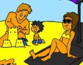 Coloring page Family vacation painted byandreas denmark