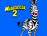 Coloring page Madagascar 2 Marty painted bymagnus 3.a