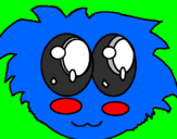 Coloring page Puffle painted byhappy birthday