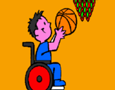 Coloring page Wheelchair basketball painted byoliver.r.w