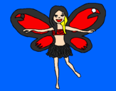 Coloring page Fairy 3 painted byShannen