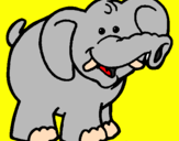 Coloring page Elephant painted byDanya Wazzy
