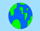 Coloring page Earth painted byMARILIZA