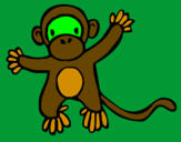 Coloring page Monkey painted byjordy