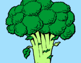 Coloring page Broccoli painted byMARILIZA