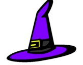 Coloring page Witch's hat painted byMARILIZA