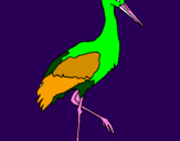 Coloring page Stork  painted byhabiba
