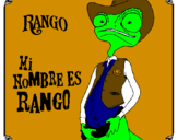 Coloring page Rango painted byluka
