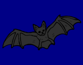 Coloring page Flying bat painted byShannen