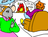 Coloring page The vain little mouse 19 painted by1