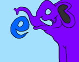 Coloring page Elephant painted bynFFFD
