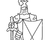 Coloring page Knight painted byfranciele