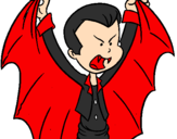 Coloring page Little Dracula painted byMarti