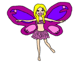 Coloring page Fairy 3 painted byemelia