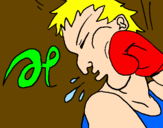 Coloring page Boxing painted byarmin