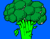 Coloring page Broccoli painted bydaniel