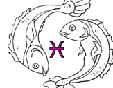 Coloring page Pisces painted byo1