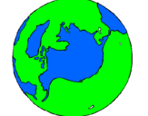 Coloring page Planet Earth painted byAnkaraLee