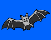 Coloring page Flying bat painted byjordy
