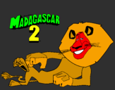 Coloring page Madagascar 2 Alex painted byDrew